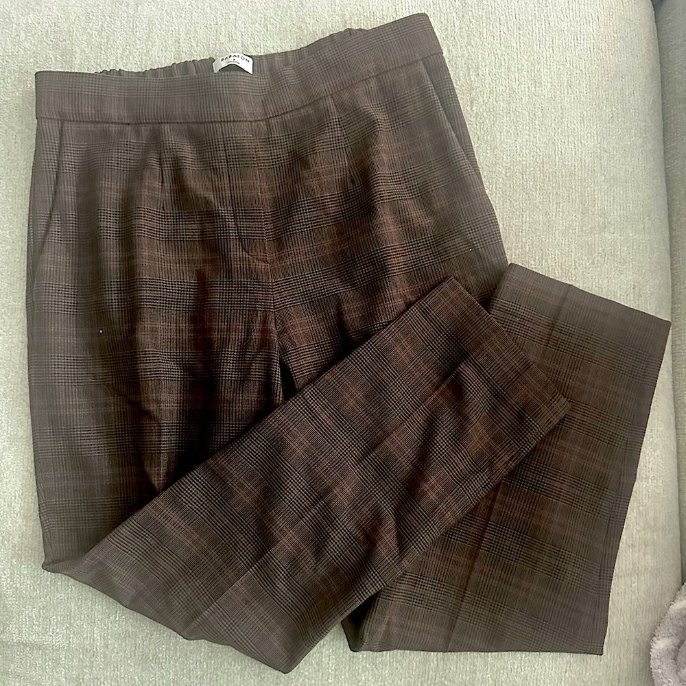 aritzia plaid pants